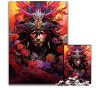 Japanese Sakura Warriors Jigsaw Puzzles for Adults 1000 Piece Wooden Jigsaw Puzzles for Home Decor, Ideal Christmas & New Year Gift for Teenagers 1000 PCS(75x50cm)