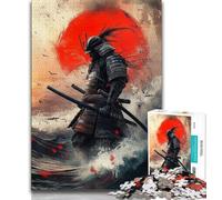 Japanese Samurai 1000 Pieces Jigsaw Puzzles for Adults And Teens,Help The Brain Exercise Addictive Toys to Cultivate Patience Great Gift 38x52cm