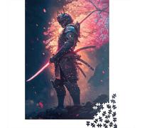 Japanese Samurai 1000 Pieces Puzzles Wooden Puzzle for Teenager Funny Jigsaw Puzzles 1000pcs (75x50cm)