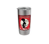 Japanese Samurai Afro Warrior African American Anime Poster Stainless Steel Insulated Tumbler