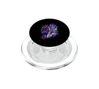 Japanese Samurai Armor Cyberpunk City Anime Manga Warrior PopSockets PopGrip for MagSafe