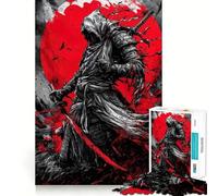 Japanese Samurai Assassin 1000 Piece Jigsaw Puzzles for Teenagers Jigsaw Brain Gain Sharp Edge Family Game Game Night (38x52cm)