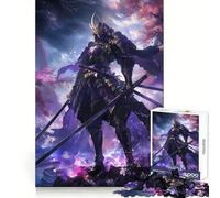 Japanese Samurai Aura Jigsaw Puzzle 1000 Piece for Teenagers Pastime Game Vivid Color Home Game (38x52cm)