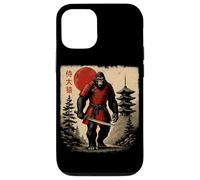 Japanese Samurai Bigfoot UFO Anime Vintage Fighter Ukiyo-e Case for iPhone 12/12 Pro