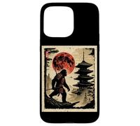 Japanese Samurai Bigfoot UFO Anime Vintage Fighter Ukiyo-e Case for iPhone 15 Pro Max