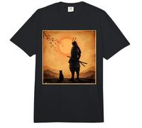 Japanese Samurai Black Cat Comfort Colors Adult Heavyweight T-Shirt