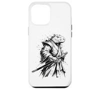 Japanese Samurai Capybara Ukiyo-e Graphic Japan Culture Case for iPhone 12 Pro Max