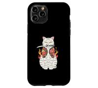 Japanese Samurai Cat Katana Japanese Irezumi Tattoo Art Case for iPhone 11 Pro
