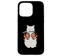 Japanese Samurai Cat Katana Japanese Irezumi Tattoo Art Case for iPhone 15 Pro Max