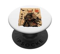 Japanese Samurai Fox Warrior Art Anime Ukiyo-e PopSockets Adhesive PopGrip