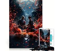 Japanese Samurai Freedom 1000 Adult Pieces Jigsaw Puzzle Enjoyable Game Nice Thick Family Enjoyable Art Piece (38x26cm)