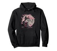 Japanese Samurai Girl Sakura Cherry Blossom Japanese Geisha Pullover Hoodie