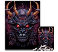 Japanese Samurai Helmet Adult Jigsaw Puzzles 1000 Pieces Paper Jigsaw Puzzles for Adults for Family Interactive Game 1000 PCS(38x26cm)