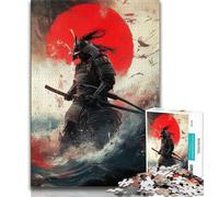 Japanese Samurai Jigsaw Puzzles for Adults Teenagers Jigsaws Puzzle,Educational Games Wall Decoration Unique Birthday And Xmas Gifts (38x26cm)