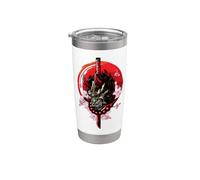 Japanese Samurai Oni Demon Katana Sword Stainless Steel Insulated Tumbler