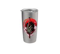 Japanese Samurai Oni Demon Katana Sword Stainless Steel Insulated Tumbler
