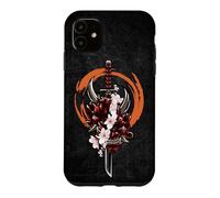 Japanese Samurai, Oni Demon, Sakura, Katana Sword Case for iPhone 11