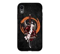 Japanese Samurai, Oni Demon, Sakura, Katana Sword Case for iPhone XR