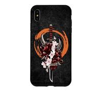 Japanese Samurai, Oni Demon, Sakura, Katana Sword Case for iPhone XS Max