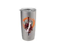 Japanese Samurai, Oni Demon, Sakura, Katana Sword Stainless Steel Insulated Tumbler