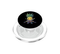 Japanese Samurai Pineapple Warrior Ukiyo Sensei Samurai PopSockets PopGrip for MagSafe