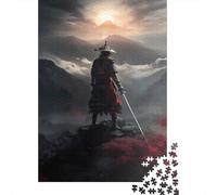Japanese Samurai Puzzle for Adults And Teenagers 1000 Pieces Paper Puzzles for Adults Puzzles for Teenagers Age 12 Years Up 1000pcs (38x26cm)