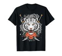 Japanese Samurai Ronin Sword Katana Japan Tiger Tattoo T-Shirt