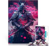Japanese Samurai Sakura1000 Piece Jigsaws for Adults Stress Reliever Difficult Challenge deal as gifts for the whole family 38x26cm