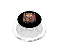 Japanese Samurai Shiba Inu Dog Playing The Guitar PopSockets PopGrip for MagSafe