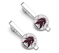 Japanese Samurai Silver Tie Clip Suit Accessories for Men Necktie Bar Set Pin Business Wedding