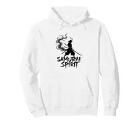 Japanese Samurai Spirit Warrior Art Samuri Jack for Men Pullover Hoodie, Adult Unisex, White, Small