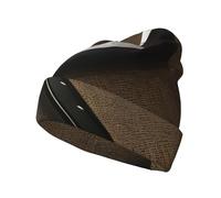 Japanese Samurai Sword Print Knitted Hat - Winter Beanie for Cold Weather, Unisex Bucket Hat for Travel, Outdoor, Beach Black, Black, One size