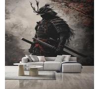 Japanese Samurai Wallpaper, Oriental Asian Japan Bushido Wall Mural, Wallpaper for Bedroom Living Room, Home Decor, Photo Wall Paper, 130 x 80 cm L&OP197
