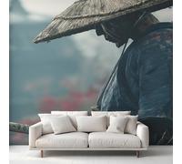 Japanese Samurai Wallpaper, Oriental Asian Japan Bushido Wall Mural, Wallpaper for Bedroom Living Room, Home Decor, Photo Wall Paper, 366 x 254 cm CKO-0
