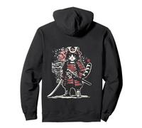 Japanese Samurai Warrior Cat Katana Ronin Ninja Anime Pullover Hoodie