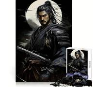 Japanese Samurai Warrior Jigsaw Puzzle 1000 Piece for Teenagers Memory Build Vivid Color Playful Challenge Great Gift (38x26cm)