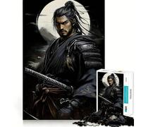 Japanese Samurai Warrior Jigsaw Puzzle 1000 Piece for Teenagers Memory Build Vivid Color Playful Challenge Great Gift (38x26cm)