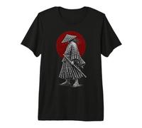 Japanese Samurai Warrior Kanji Red Sun Art Premium T-Shirt