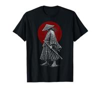 Japanese Samurai Warrior Kanji Red Sun Art T-Shirt