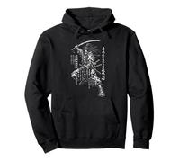 Japanese Samurai Warrior Katana Art Illustration Pullover Hoodie
