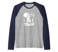 Japanese Samurai Warrior Katana Swordsman Aesthetic Art Raglan Baseball Tee