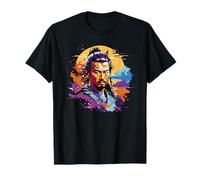 Japanese Samurai Warrior Katana Swordsman Aesthetic Art T-Shirt