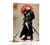 Japanese Samurai Warrior Poster; Room Aesthetics, Canvas Oil Painting, Album/movie Poster Hanging Picture
