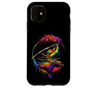 Japanese Samurai Warrior Sakura Sword Spin Art Case for iPhone 11