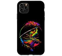 Japanese Samurai Warrior Sakura Sword Spin Art Case for iPhone 11 Pro Max