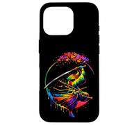 Japanese Samurai Warrior Sakura Sword Spin Art Case for iPhone 16 Pro
