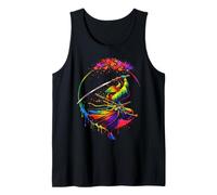 Japanese Samurai Warrior Sakura Sword Spin Art Tank Top