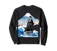 Japanese Samurai Woman Sakura Mt Fuji Martial Arts Sweatshirt