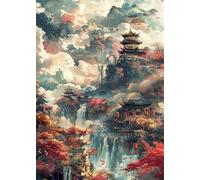 Japanese Scenery 300 Piece Jigsaw Puzzle for Adults, Creativity, Challenging and Difficult Puzzle, Brain Teaser Puzzles for Adults 300 Pieces for The Whole for Women, Men