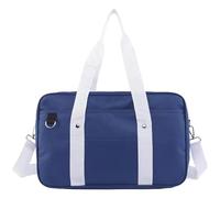 Japanese School Bag 15.8x9.8x5.1" Large Capacity Oxford Cloth Japanese Bag with Front Pocket Potable School Handbag for Teens Girls Women
